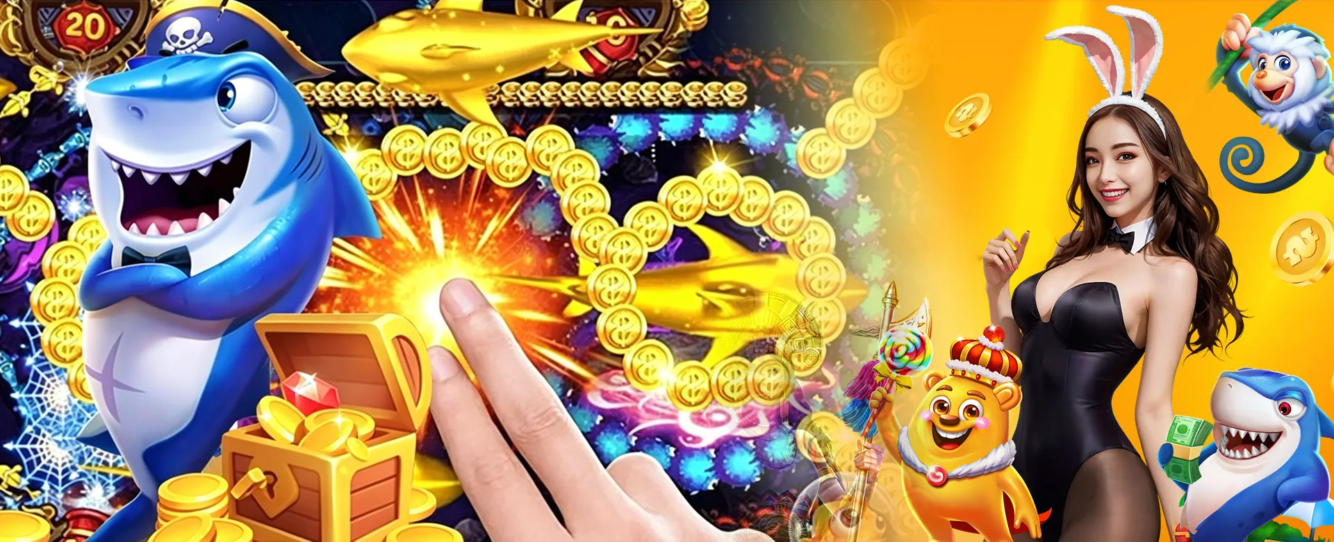 PAGCOR certified online casino banner with gold and black theme